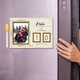 Christmas Gift Items Is Coming Text Printed Fridge Megnet Cream Color For Xmas Hom Decoration
